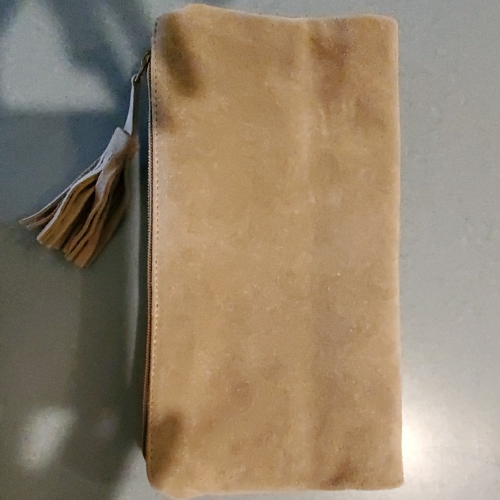 Leather clutch purse